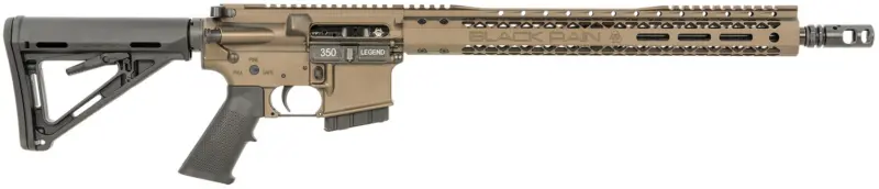 Black Rain Ordnance BROCARNIVORE350LMB Carnivore 350 Legend 20+1 16", Midnight Bronze Cerakote, 15" Slim M-LOK Handguard, Black Magpul Carbine Stock A2 Grip, Tank Muzzle Brake