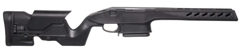 Archangel AA1500SA Precision Stock Black Synthetic Fixed with Adjustable Cheek Riser for Weatherby Vanguard; Howa 1500 Short Action Includes Mag