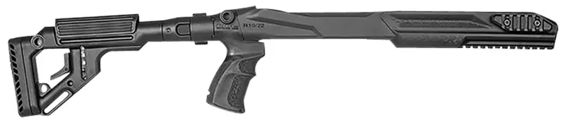 FAB Defense FXUASR1022B UAS-R Precision Stock Conversion Kit for Ruger 10/22 Left Side Folding w/Adjustable Cheekrest Matte Black Fiberglass Reinforced Polymer
