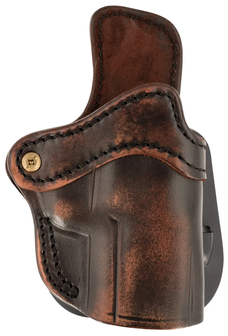 1791 Gunleather ORPDH24SVTGR Paddle Holster Optic Ready OWB Size 2.4S Vintage Leather Paddle Fits FN 509/H VP9SK Right Hand
