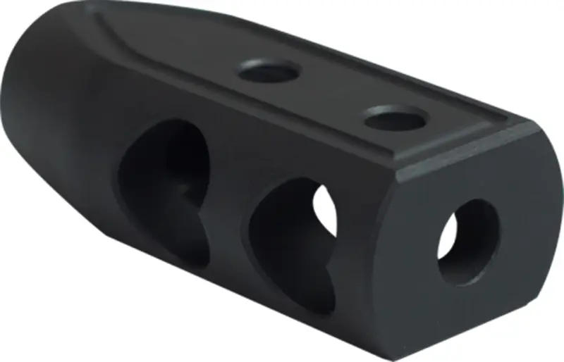 Timber Creek Outdoors 65HBBLC Heart Breaker Muzzle Brake Black Cerakote with 5/8"-24 tpi Threads for 6.5 Grendel AR-Platform