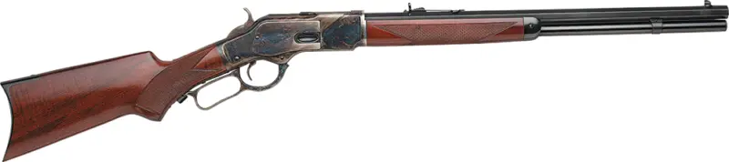 Taylors Company 550181 1873 Taylor's Trapper Lever Action 357 Mag Caliber with 10+1 Capacity, 18" Blued Octagon Barrel, Color Case Hardened Metal Finish Walnut Stock Right Hand (Full Size)