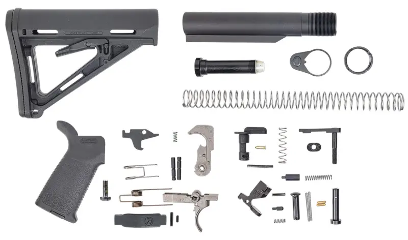 Dpms Panther Arms DP51655109854 MOE PPT Lower Build Kit AR-15 Includes Black Magpul Grip Magpul MOE Black Stock