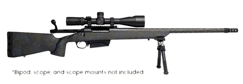 Horizon Firearms RF019C221816C20 Vandal Carbon II 22 Creedmoor 18" Black Fluted Barrel, Black Drilled Tapped Receiver, Black Iota EKO X Carbon Fiber Stock