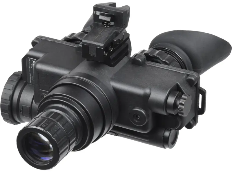 AGM Global Vision 12W7P122153211 Wolf-7 PRO NL1 Night Vision Goggles Black 1x 27mm, Generation 2+ Level 1, 45-54 lp/mm Resolution, Green Filter