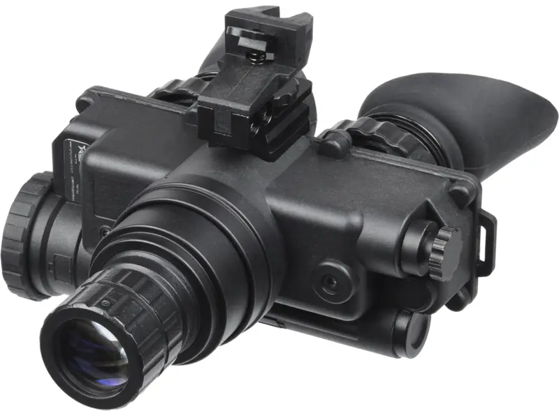 AGM Global Vision 12W7P122154211 Wolf-7 PRO NW1 Night Vision Goggles Black 1x 27mm, Generation 2+ Level 1, 45-54 lp/mm Resolution, White Filter