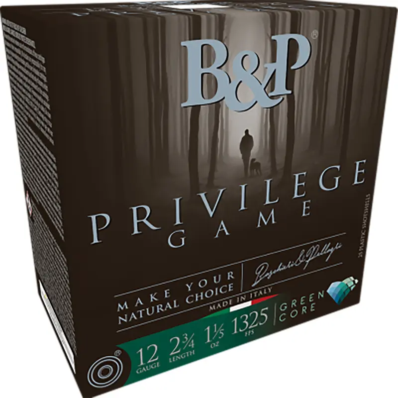 B Ammunition 12B15PG7 Privilege Game 12Gauge 2.75" 1 1/5oz 7.5Shot 25 Per Box/10 Case