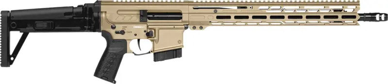 CMMG 60AA90CCT Dissent MK4 6mm ARC 10+1 (2) 16.10", Coyote Tan Rec/15" M-Lok Handguard, Side Charging Handle, Black Side Folding Stock Zeroed Grip, Muzzle Brake, 60/90 Ambi Safety, Adj. Gas Block