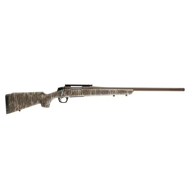 CVA Cascade XT Bolt Action Rifle 2rd Capacity 24" Fluted Threaded Midnight Bronze Barrel Mossy Oak New Bottomland Stock