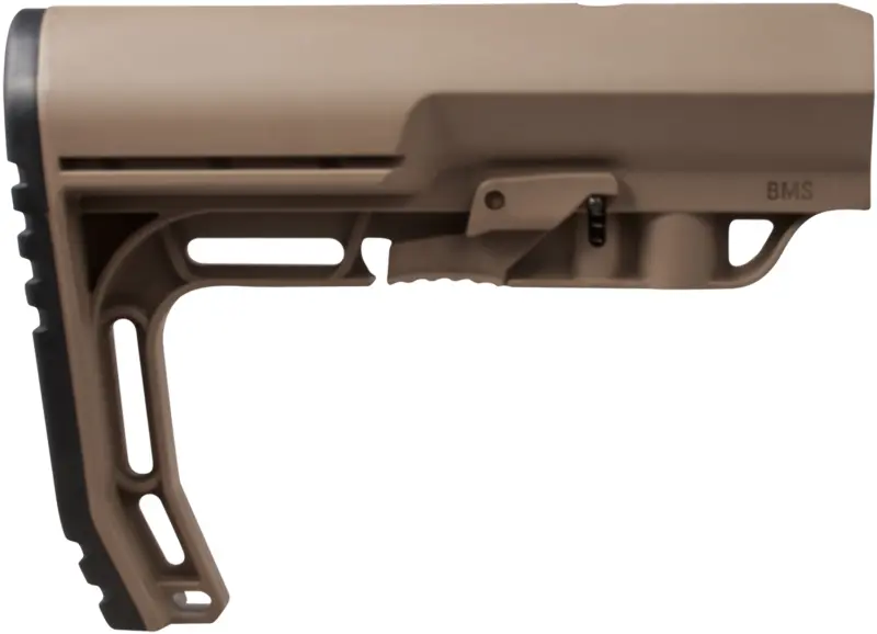 Mission First Tactical BMSSDE Battlelink Minimalist Stock Collapsible Scorched Dark Earth Synthetic for AR-15, M16, M4 with Commercial Tube (Tube Not Included)