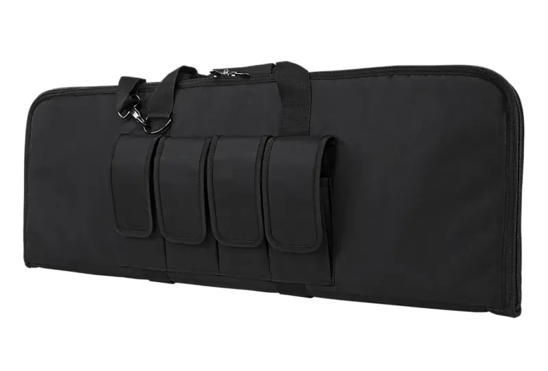 NcStar CVCP2960B36 VISM Carbine Case Black PVC Nylon w/ Lockable Zippers Pockets Padded Carry Handle