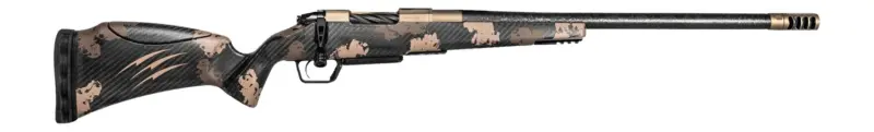 Fierce Firearms RIVSCX300PRC22BDS Carbon Rival XP 2.0 300 PRC 22" Smoked Bronze Cerakote Stainless Steel Spiral Fluted Barrel Drilled Tapped Receiver, Desert Shadow Camo Adj Comb Carbon Fiber Stoc