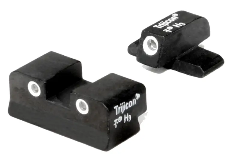 Trijicon 600448 Bright Tough Night Sights Green/Tritium White Outline Front Sight-Green/Tritium White Outline Rear Sight Sig Sauer P225/P226/P228 #8 Front/#8 Rear