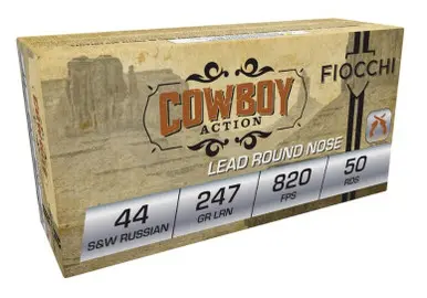 Fiocchi 44 S Russian FI44SWR 247 Grain Lead Round Nose 50 rounds
