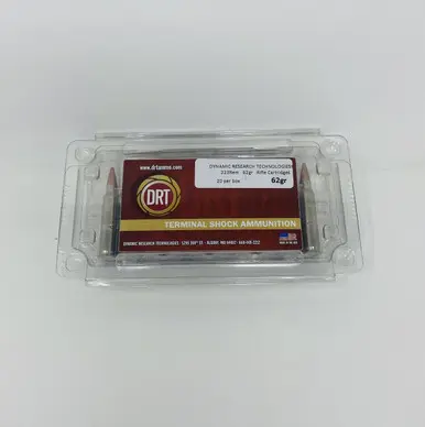 DRT 223 Rem DRT22362 62 Grain Terminal Shock Hollow Point 20 Rounds