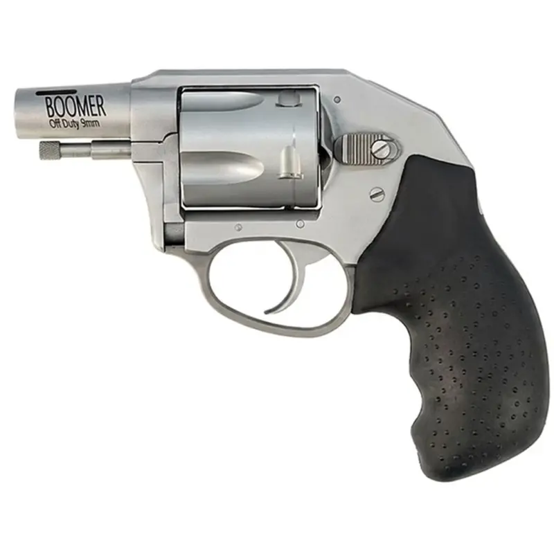 Charter Arms Boomer Revolver 9mm 2 in. Stainless/Wood 5 rd.