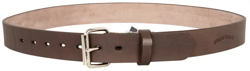 Uncle Mikes-leather(1791) BLTUM46/50DBR Gun Belt Dark Brown Leather, Belt Size 46/50, 1.50" Wide