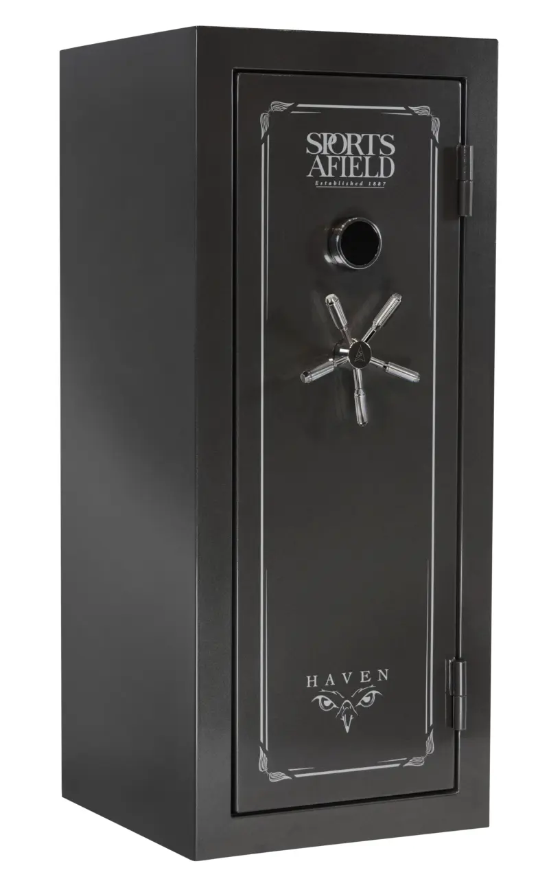 Sports Afield SECSA5925HXS Haven Electronic Keypad/Key Entry Dark Gray Metallic Steel Holds 24 + 4 59" H x 25" W x 24" D Fireproof- Yes