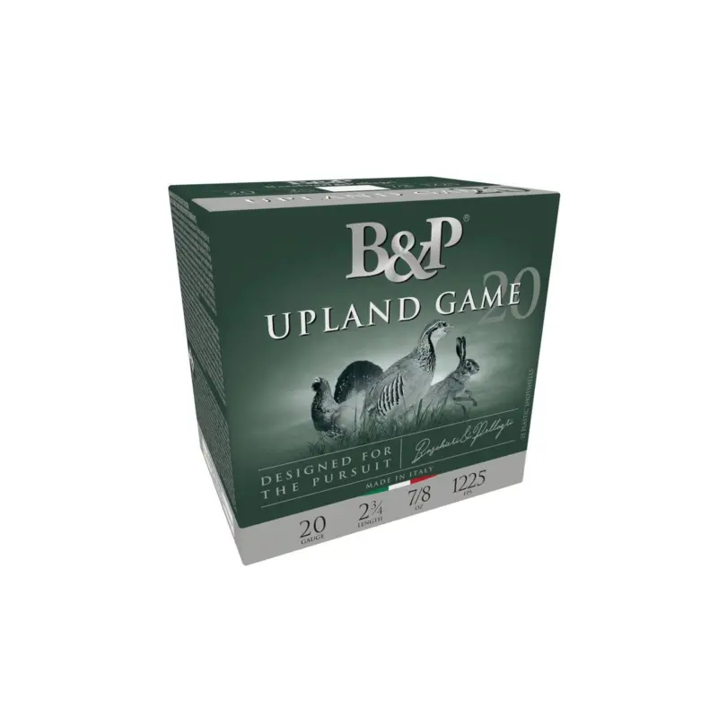 B Upland Game Shotshells 20ga 2-3/4'' 7/8oz 1225 fps #5 25/ct