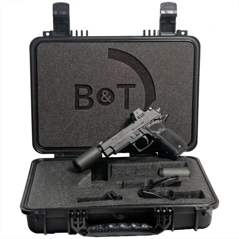 SIG SAUER P226 HUSH PUPPY KIT 9MM PISTOL 4.4" T.B. ROMEO X, SLIDE LOCK, WIPE SUPPRESSOR, 15RD