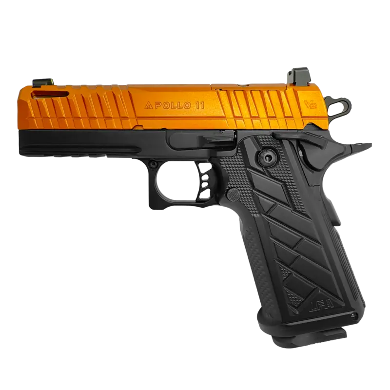 Century Arms LFA HG8643-N Apollo 11 V2 Compact 4.15" Barrel Semi-Auto 9mm Pistol Aluminum Grip Bronze/Black