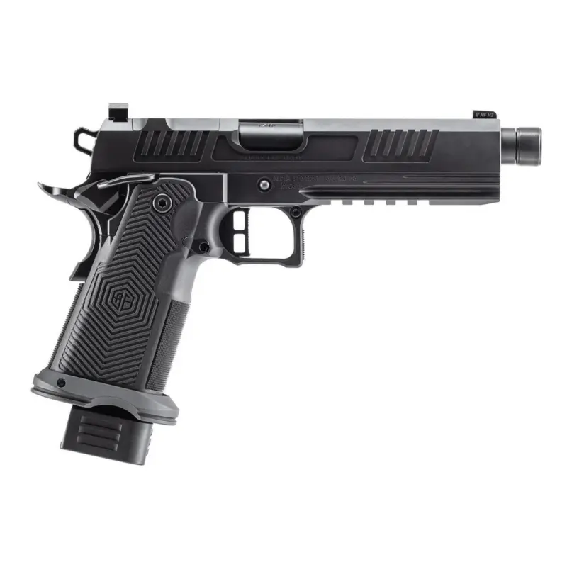 Alpha Foxtrot AF1911-Romulus MOS Adapter Handgun 9mm Luger 17(1) 20rd(1) Magazines 5" Threaded Barrel DLC Black
