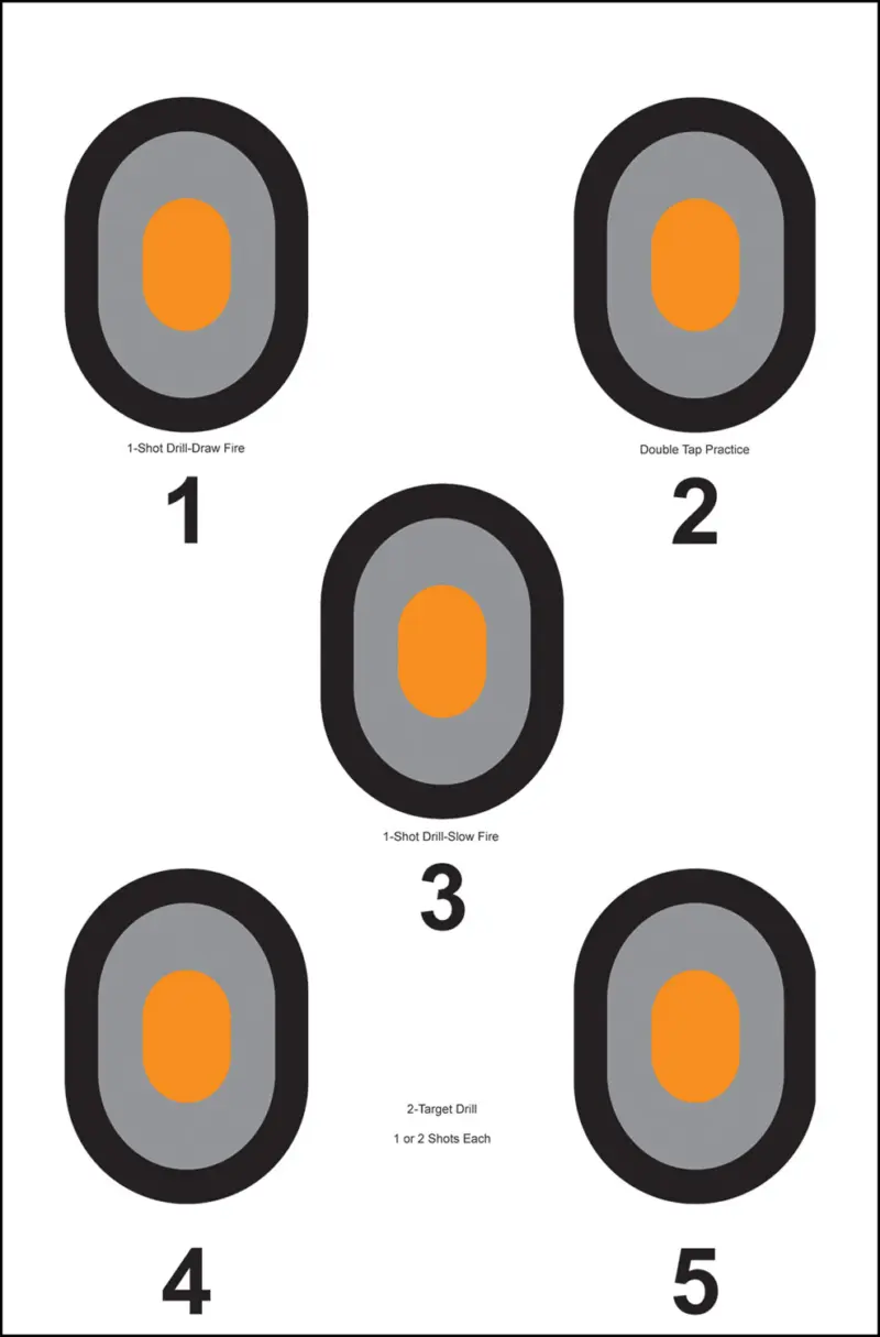 Action Target 530OC100 Bullseye Bullseye Paper 23" x 35" Multi-Color 100 Per Box