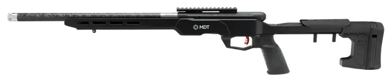 Savage Arms 70556 B22 Precision Lite Bolt Action 22 WMR Caliber with 10+1 Capacity, 18" Carbon Fiber Wrapped Barrel, Black Metal Finish Adjustable MDT Aluminum Chassis Black Stock Right Hand (Full S
