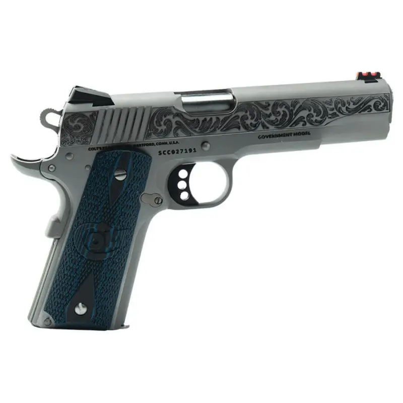 Colt Engraved Competition Handgun .45 ACP 8rd Magazine 5" Barrel Stainless Steel