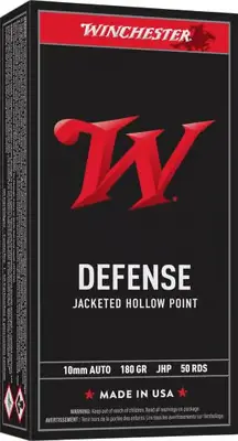 WINCHESTER 10 MM USA PERSONAL PROTECTION JHP 180 GR 50 RD/BX 10 BX/CS
