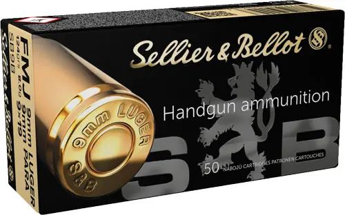 S 9MM LUGER 124GR FMJ - 50RD 20BX/CS