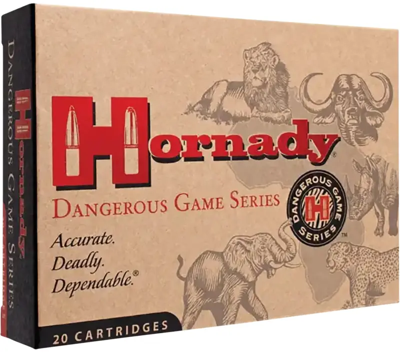 Hornady 82322 Dangerous Game 375H 300gr Dangerous Game Solid 20 Per Box/6 Case