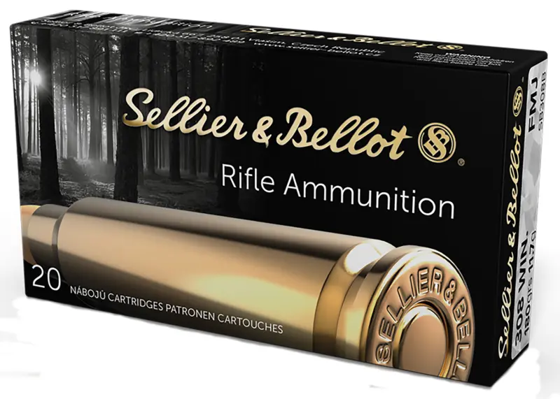 Sellier Bellot SB308B Rifle 308Win 180gr Full Metal Jacket 20 Per Box/25 Case