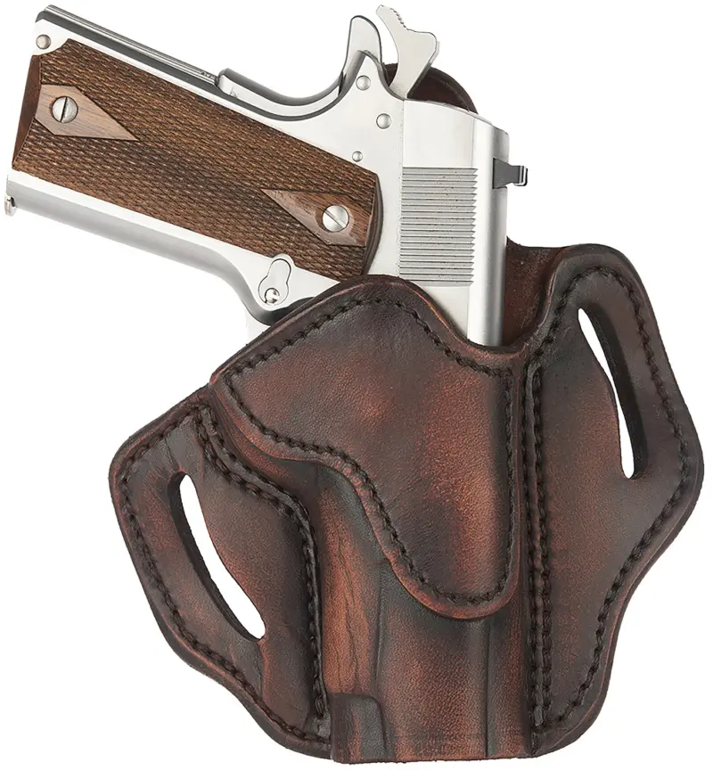 1791 Gunleather ORBH1SVTGR BH1 Optic Ready OWB Vintage Leather Belt Slide Fits 4-5" 1911 Right Hand