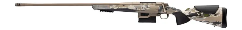 Browning 036127298 X-Bolt 2 Speed LR Full Size 7mm PRC 5+1 26" Smoked Bronze Cerakote Fluted Steel Drilled Tapped Receiver, Picatinny Rail Forend, Ovix Camo w/Black Overmold Adj Comb LOP Synthet
