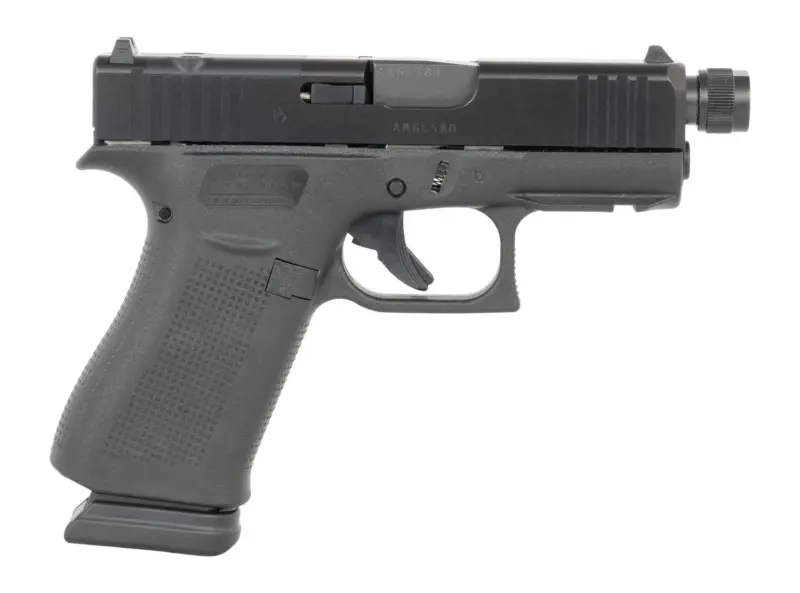 Glock UX4350201FRMOSTB G43X 9mm Luger 10+1 3.41" Black Threaded Barrel, Black Steel Optic Ready/Serrated Slide, Black Polymer Frame w/Accessory Rail, Ambidextrous