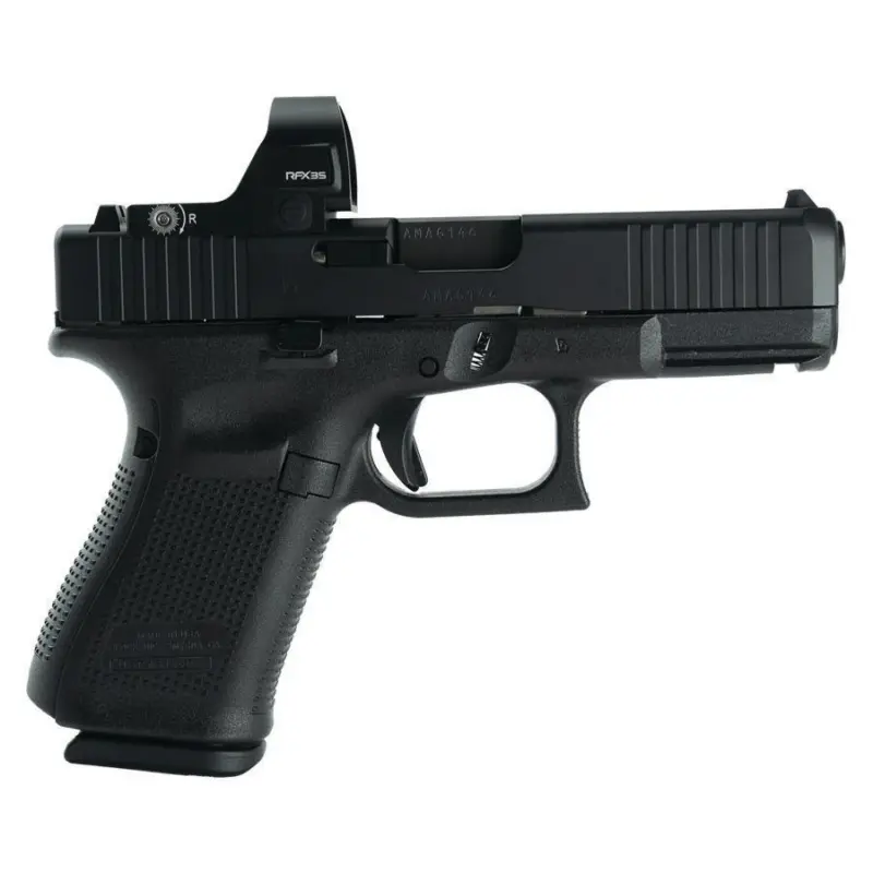 Glock V-Series Model 19 Handgun 9mm Luger 15rd Magazines (3) 4.02" Barrel Black Viridian RFX35 Green Dot US Made