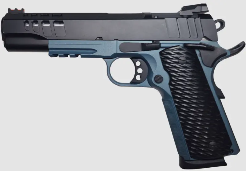 GLFA 1911 9MM 5" SS BLUE TITANIUM