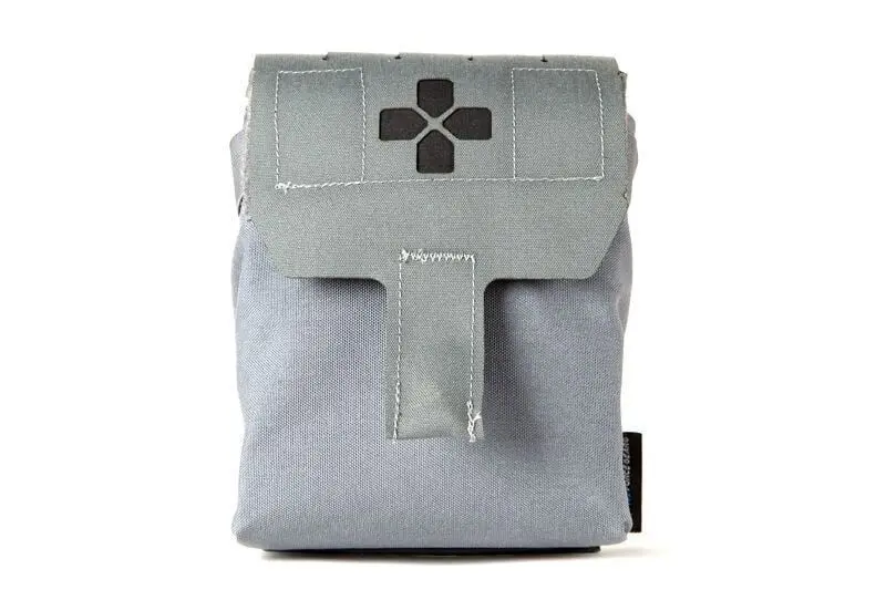 Blue Force Gear Trauma Kit NOW! MOLLE Mounted Helium Whisper Empty Wolf Gray