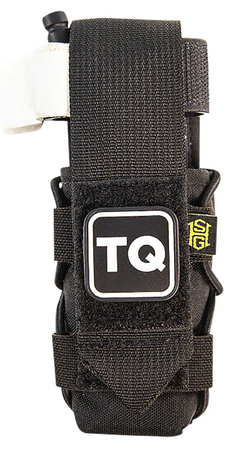 High Speed Gear 11TQ00BK TACO Tourniquet Pouch, Black Nylon with Velcro Closure, Fits MOLLE, Compatible with Most Windlass-Style Tourniquets, Includes TQ Patch