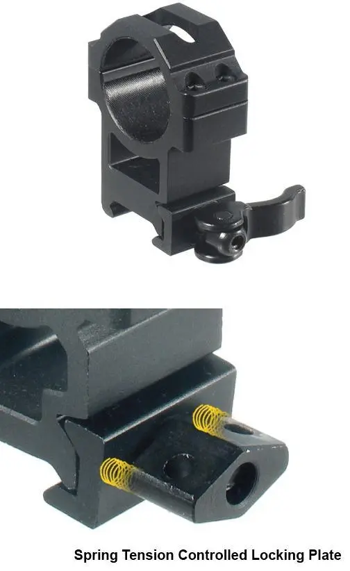Leapers UTG 2-Piece Max Strength LE Grade Picatinny Rings - 22mm Width 30mm - High