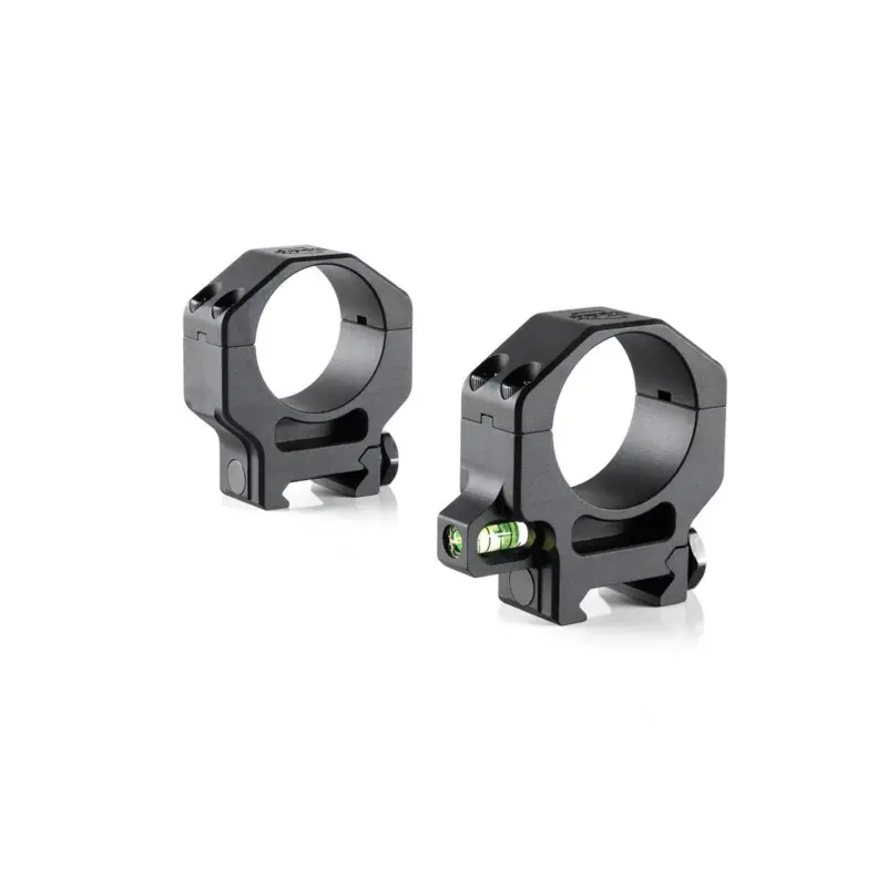 RPM Precision 34mm High (1.25'') Scope Rings with Co-Linear Bubble Level