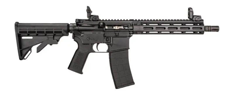Tippmann Arms A101151 M4-22 Pro SBR 22 LR 25+1 11" Black Parkerized Threaded Barrel, Matte Black Aluminum Receiver w/Picatinny Rail, M-LOK Handguard, Black Adjustable Polymer Stock, Black Gen2 Grip