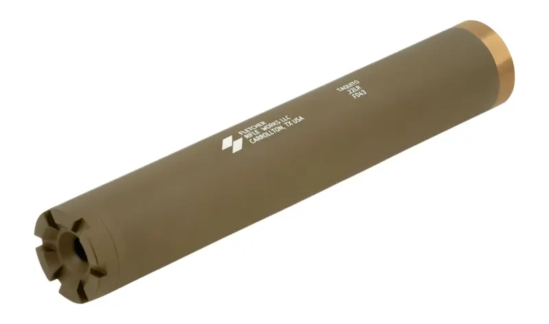 Fletcher Rifle Works Taquito .22 LR Suppressor, Tan