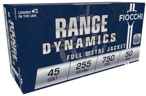 FIOCCHI AMO 45 COLT 255GR CMJ 50-RD ( 10 BOXES PER CASE)