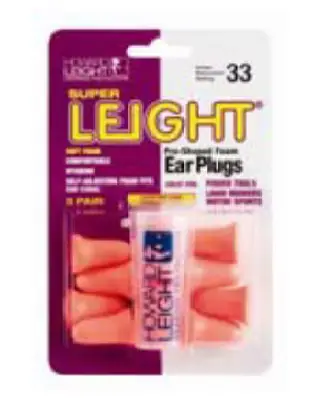 HOWARD LEIGHT PRE-SHAPED EARPLUGS 6PK OF 5PR WITH CARRYING CASE IN BOX