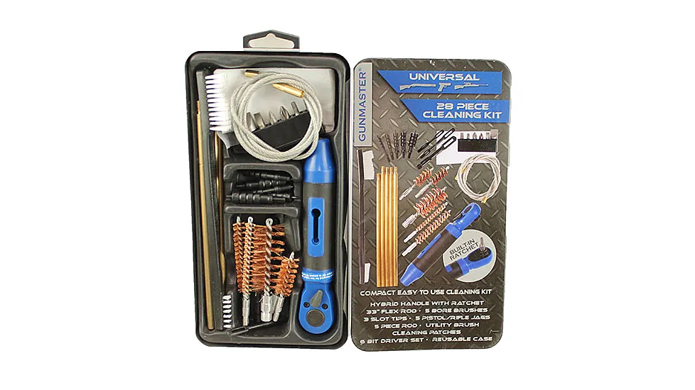 DAC CLEANING KIT 15PC RATCHET HANDLE METTLE CASE GUNMASTER SLIMLINE