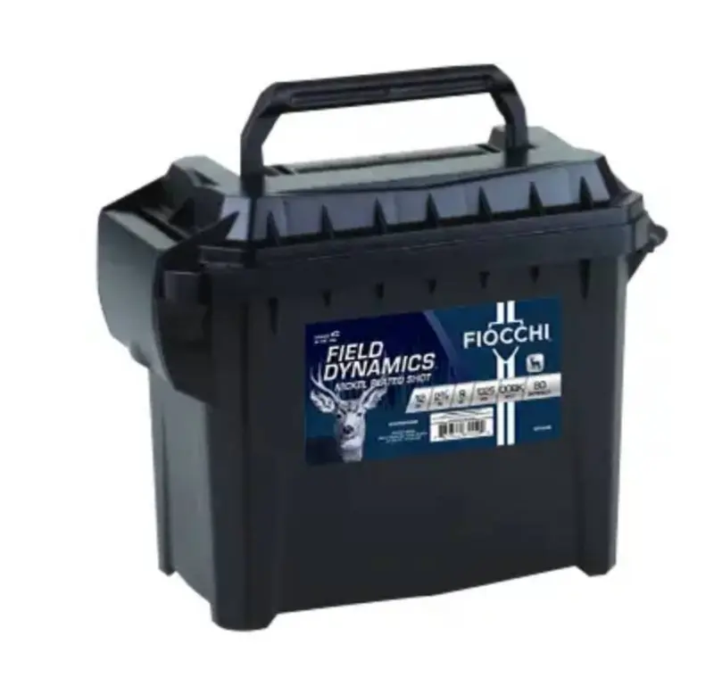 FIOCCHI BUCKSHOT AMO 12GA 2.75 IN 9PEL 1BK LOW RECOIL 80RD FIELD BOX