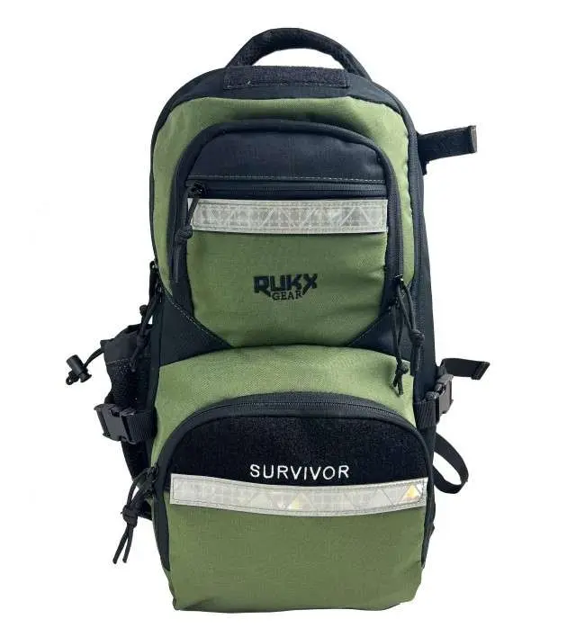 RUKX GEAR SURVIVOR BACKPACK GREEN (6/CASE)
