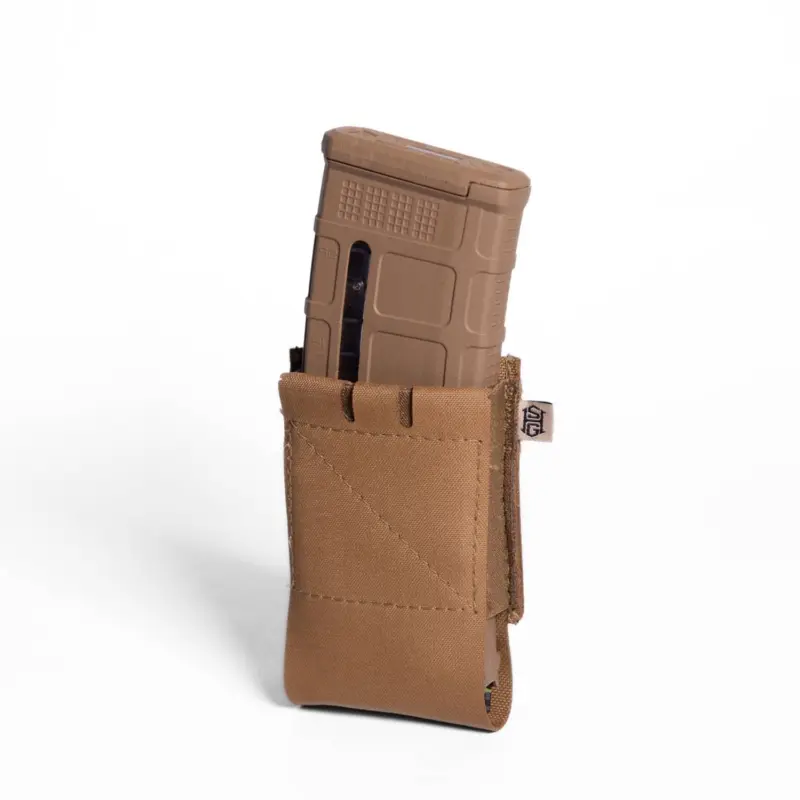 HIGH SPEED GEAR EP-P ELASTIC RIFLE MAG POUCH COYOTE BROWN FITS MOST RIFLE MAGS LOW PROFILE